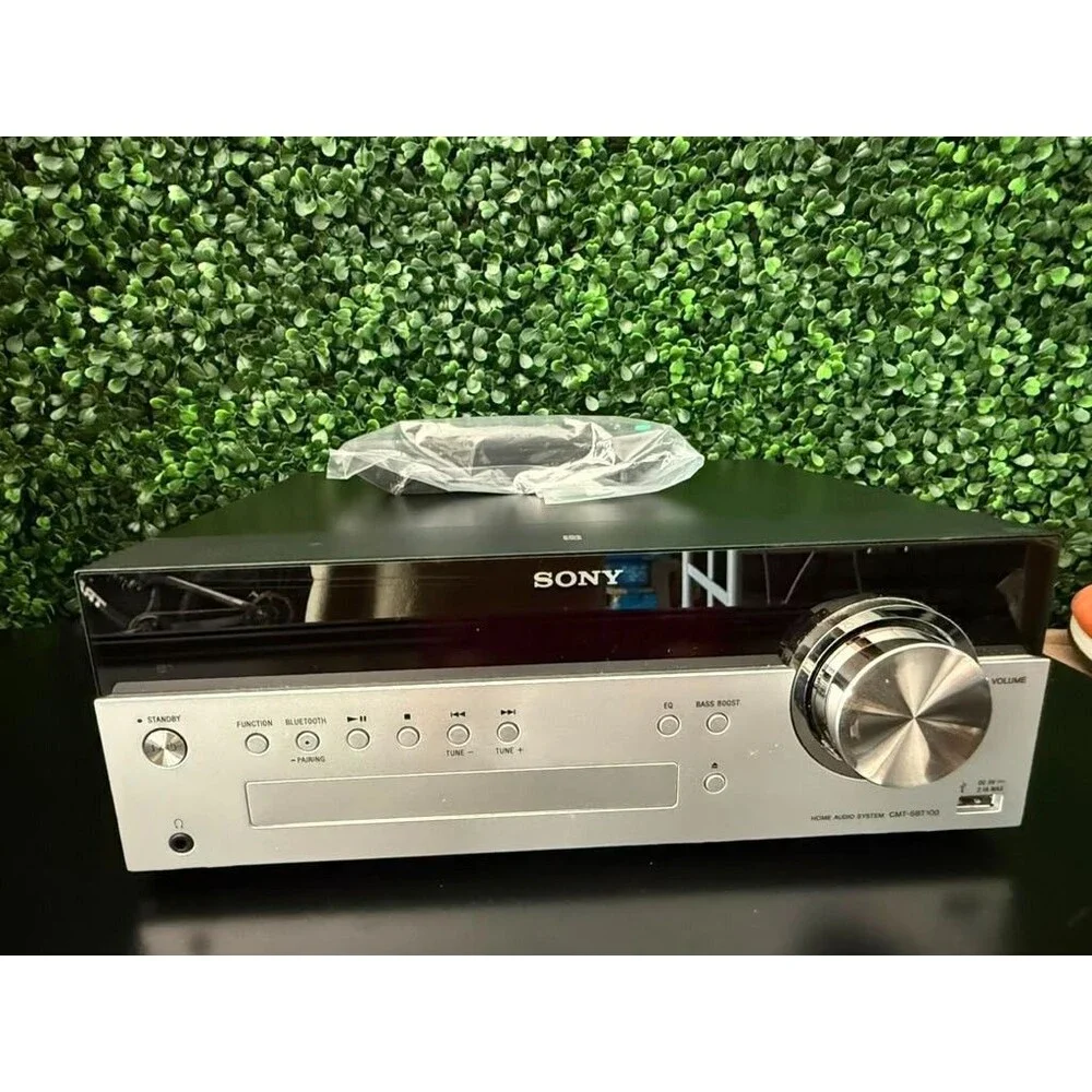 Sony CMT-SBT100 Bluetooth CD AM/FM USB Stereo Receiver w/ Remote AS-IS